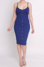 Load image into Gallery viewer, Red/Royal Blue Ribbed Midi