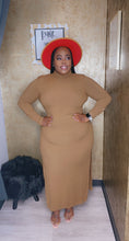 Load image into Gallery viewer, “Mocha” Ribbed Turtle Neck Midi