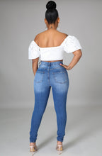 Load image into Gallery viewer, “Jlo” Distressed Denim Jeans